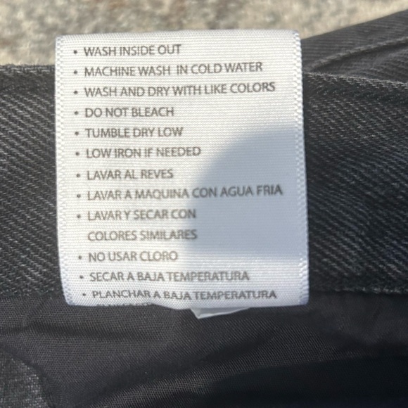 KanCan Distressed Ultra High Rise 90's Boyfriend Jeans Black Size 11/29 NWT - Picture 5 of 10